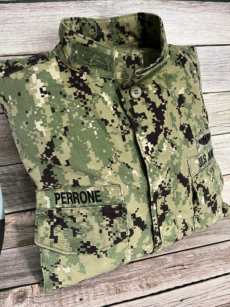 Keepsake Pillow Made From Military Uniform